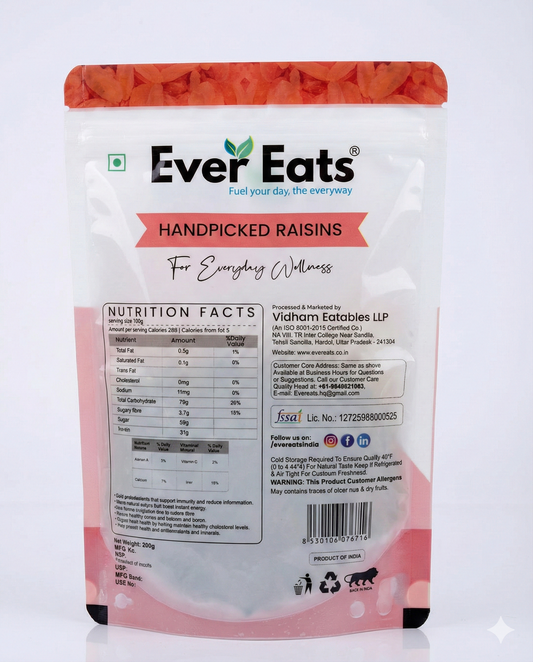 Ever Eats Premium Raisins (Kismis) – Nature’s Sweetest Snack - 200 g