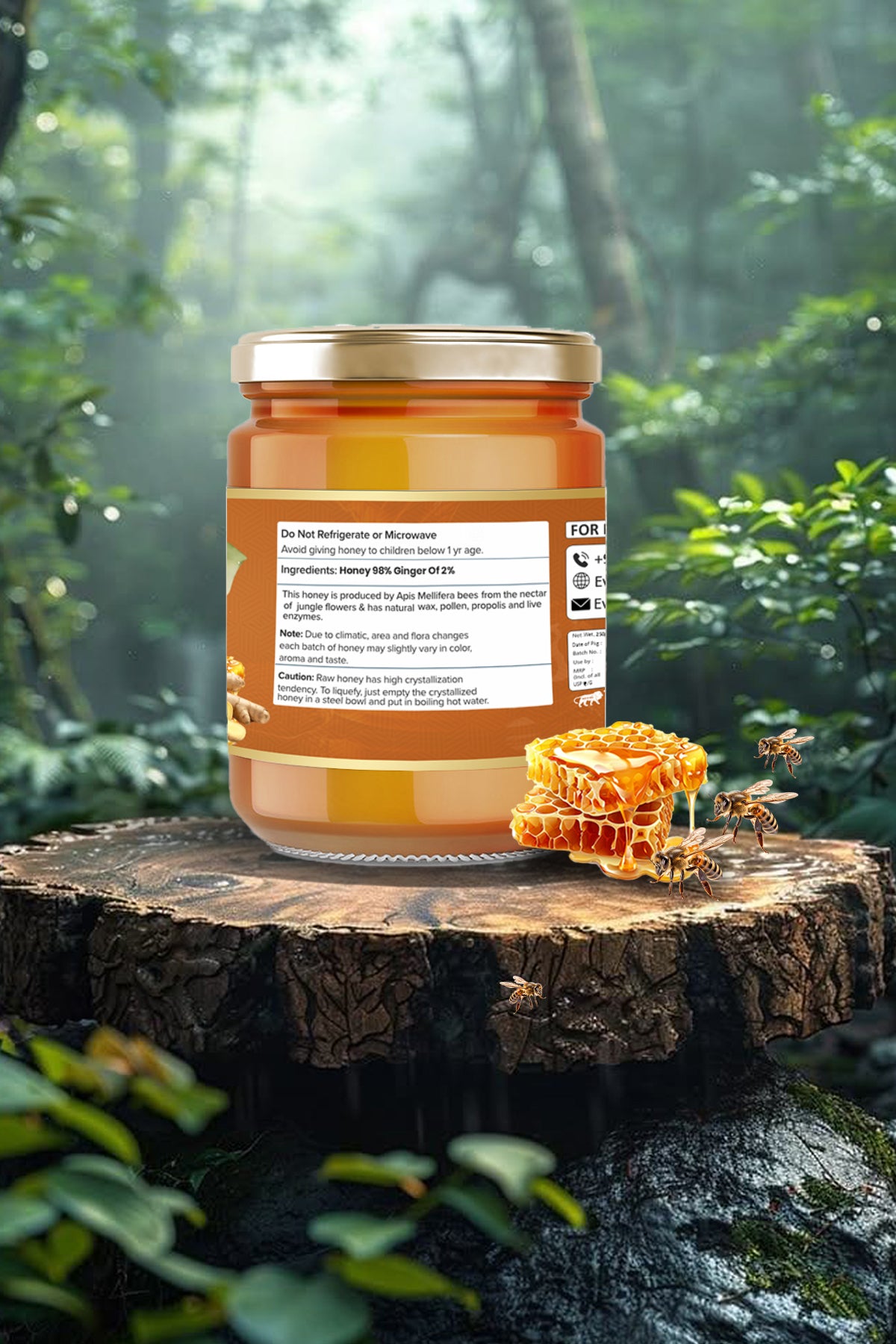 EverEats Ginger Infused Honey