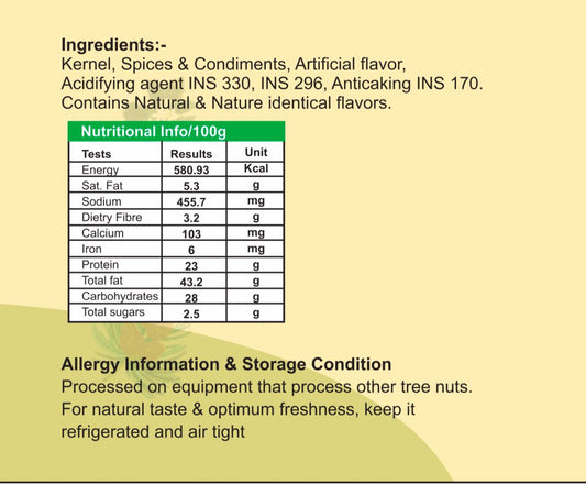 Crunchy Roasted Cashews – Italian herbs Flavoured | Healthy Snack - 100g