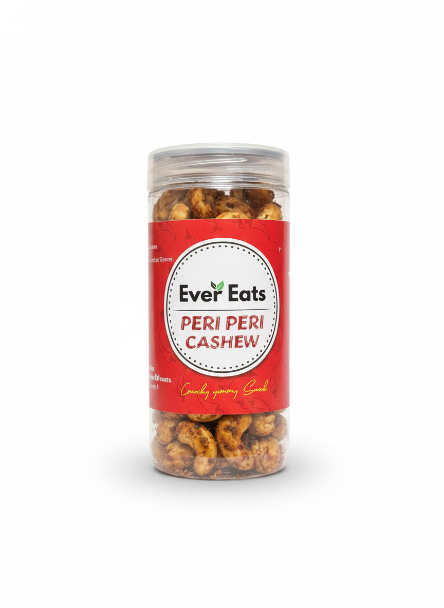 Crunchy Roasted Cashews – Peri Peri Flavoured | Healthy Snack - 100g