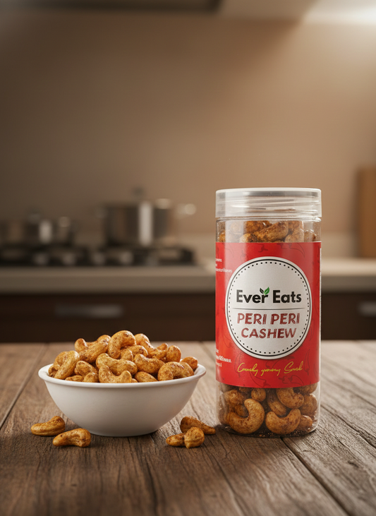 Crunchy Roasted Cashews – Peri Peri Flavoured | Healthy Snack - 150g