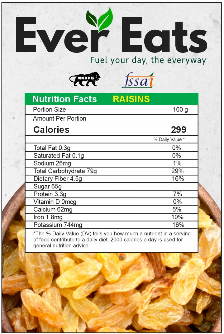 Ever Eats Premium Raisins (Kismis) – Nature’s Sweetest Snack (200 gram)