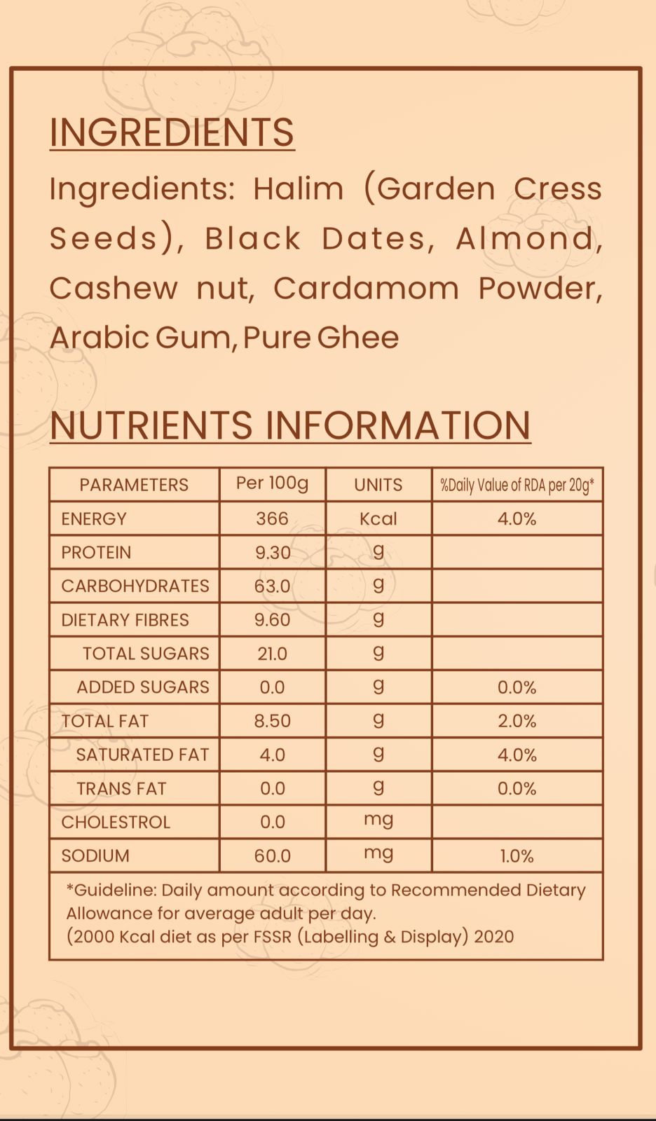 Haleem Ladoo - 250 g
