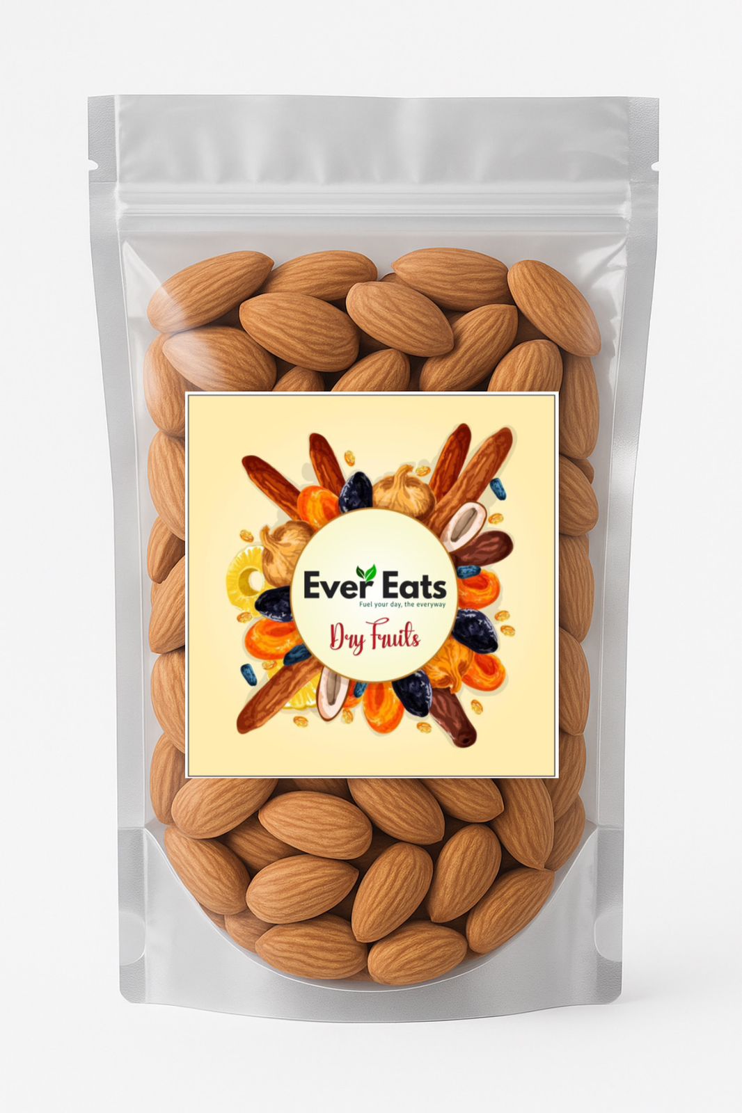 EverEats Premium Almonds (Badam) – 100% Natural (200g)