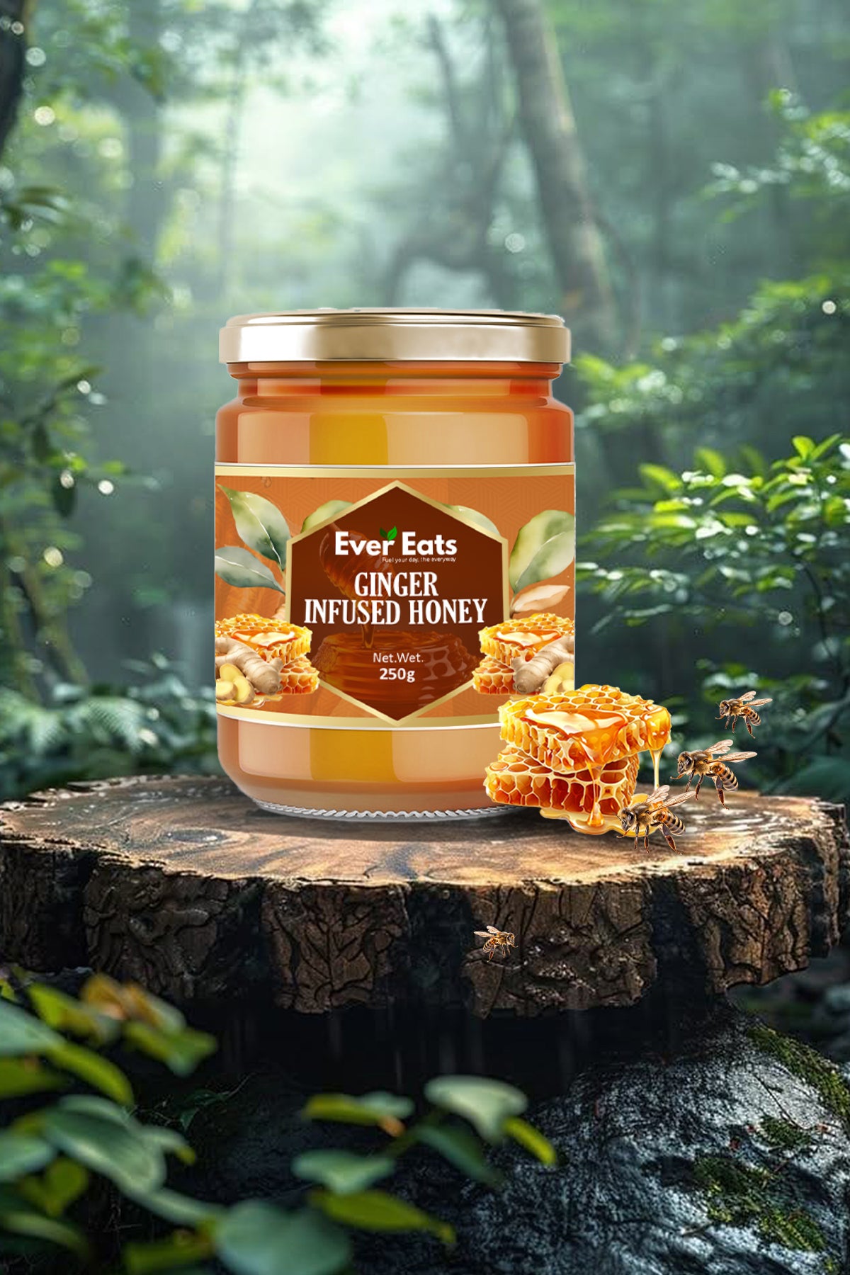 EverEats Ginger Infused Honey