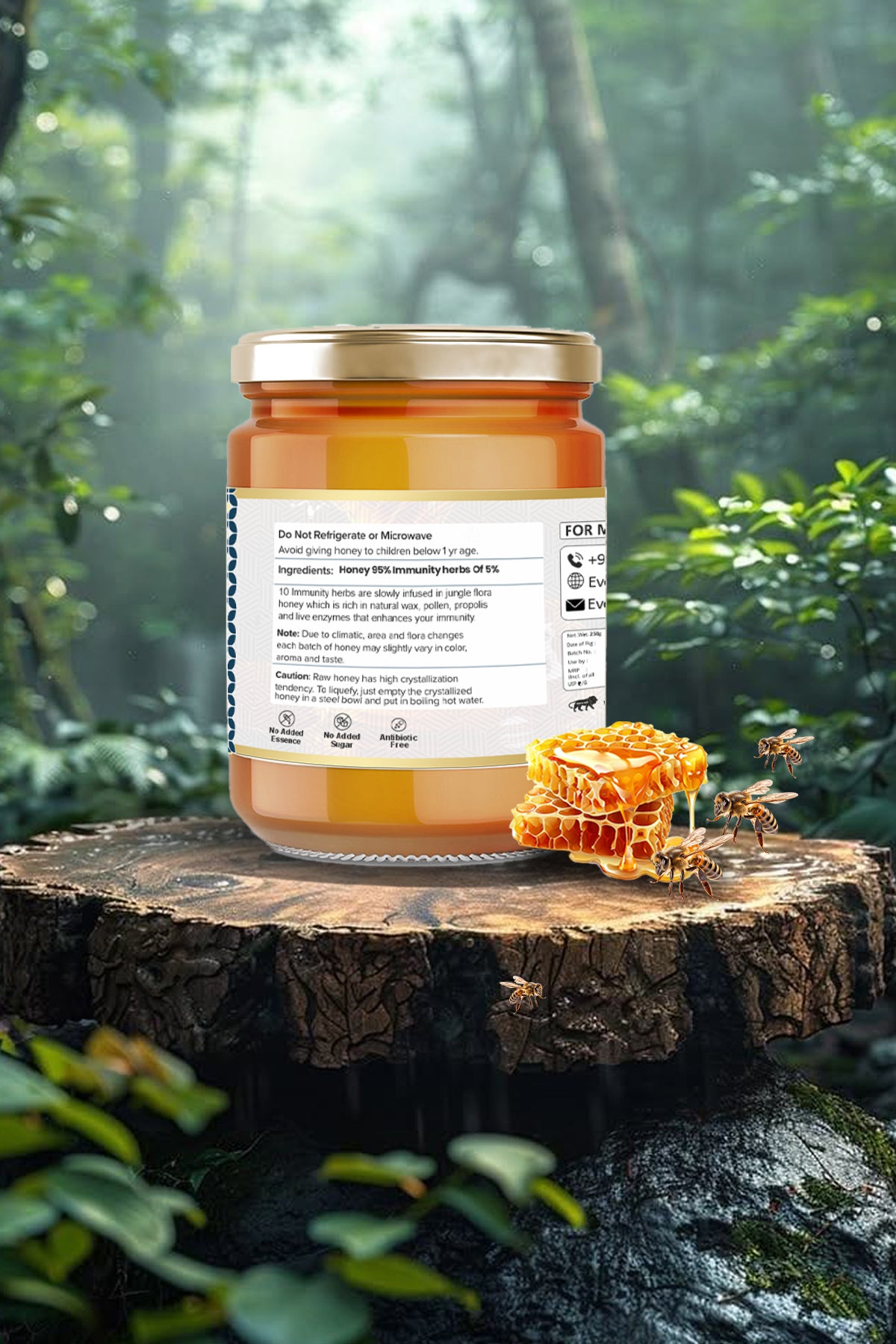 EverEats Immunity Herbs Infused Honey